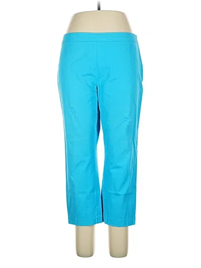 Pre-owned Doncaster Collection Casual Pants In Blue