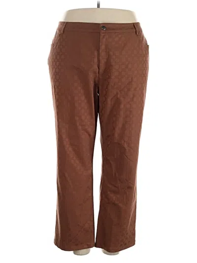 Pre-owned Doncaster Collection Casual Pants In Brown