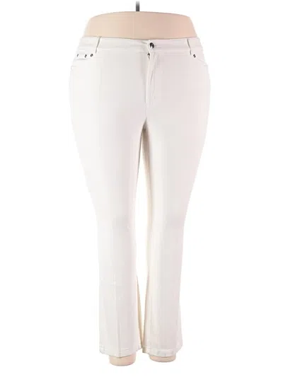 Pre-owned Doncaster Collection Casual Pants In Ivory