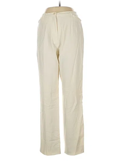 Pre-owned Doncaster Collection Casual Pants In White