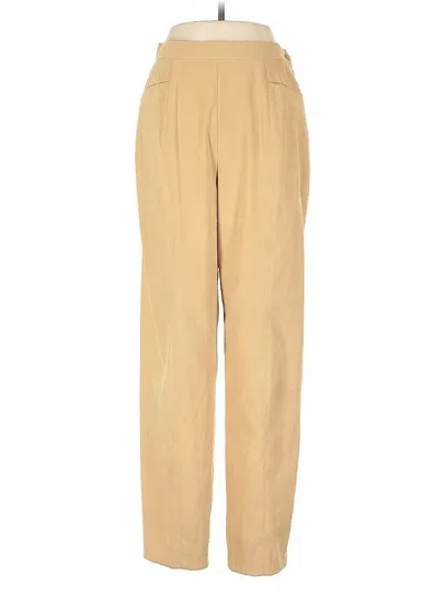 Pre-owned Doncaster Collection Casual Pants In Yellow
