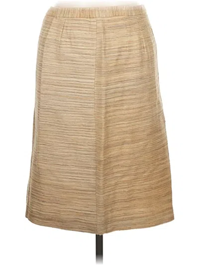 Pre-owned Doncaster Collection Casual Skirt In Brown