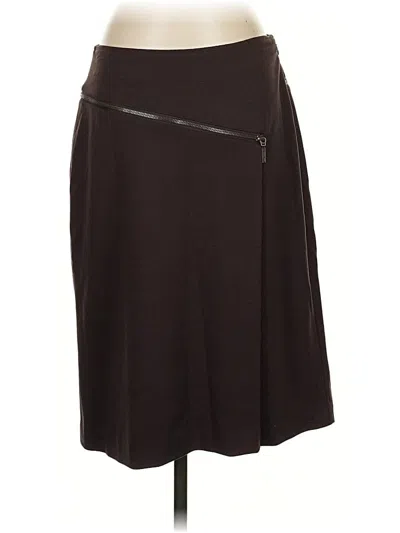 Pre-owned Doncaster Collection Casual Skirt In Brown