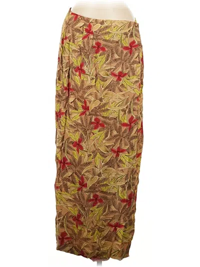 Pre-owned Doncaster Collection Casual Skirt In Gold