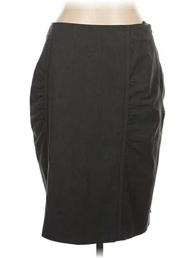 Pre-owned Doncaster Collection Casual Skirt In Gray