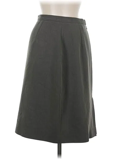 Pre-owned Doncaster Collection Casual Skirt In Gray