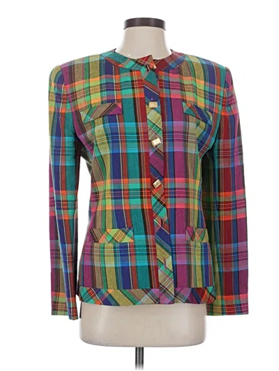 Pre-owned Doncaster Collection Fleece Jacket In Green