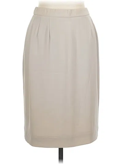Pre-owned Doncaster Collection Formal Skirt In Brown