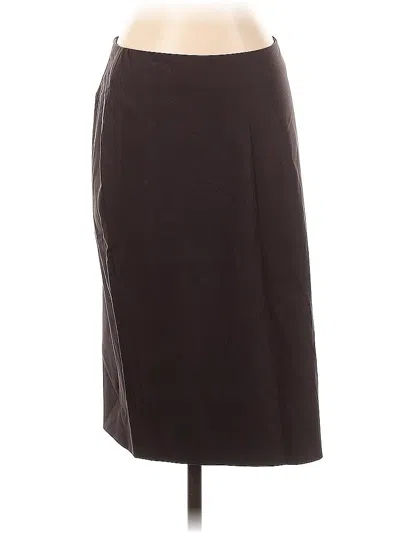 Pre-owned Doncaster Collection Formal Skirt In Brown