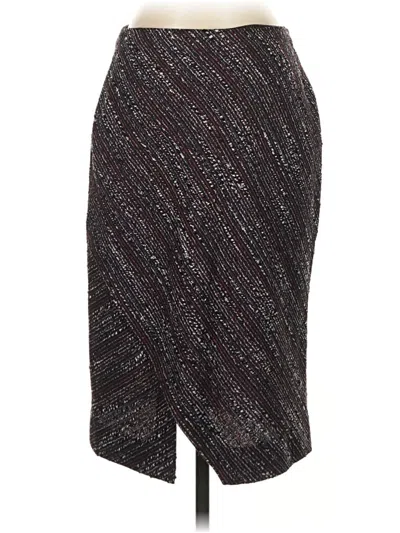 Pre-owned Doncaster Collection Formal Skirt In Burgundy