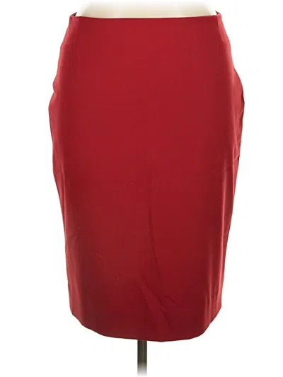 Pre-owned Doncaster Collection Formal Skirt In Burgundy