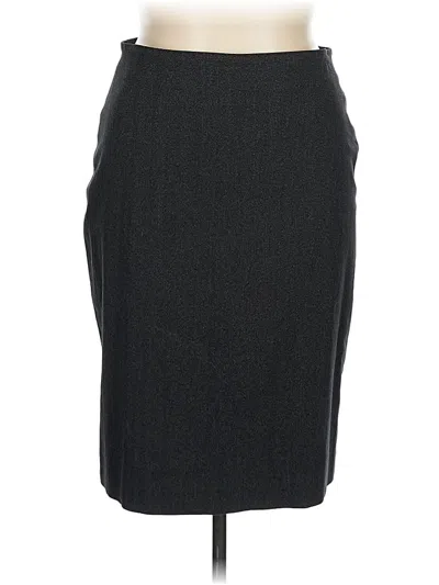 Pre-owned Doncaster Collection Formal Skirt In Gray