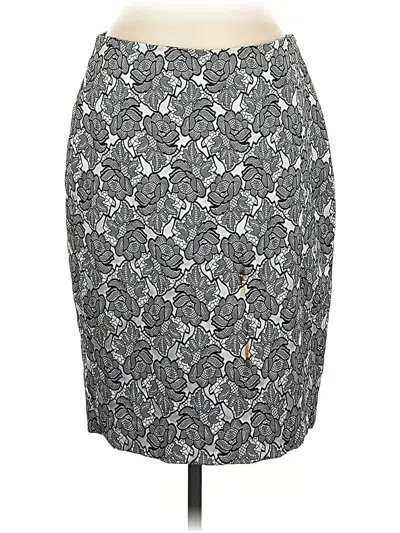 Pre-owned Doncaster Collection Formal Skirt In Gray