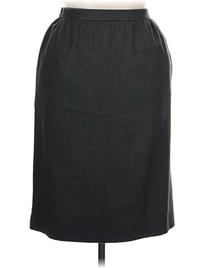 Pre-owned Doncaster Collection Formal Skirt In Gray
