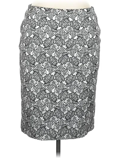 Pre-owned Doncaster Collection Formal Skirt In Gray