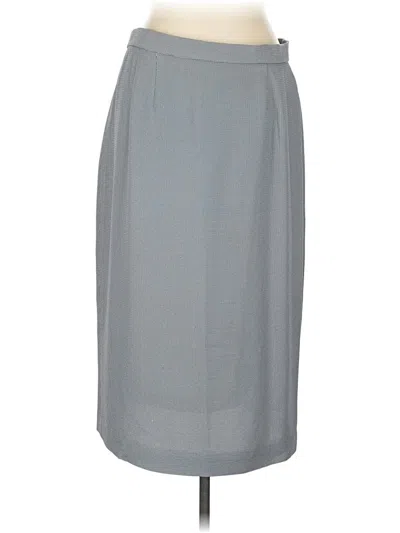 Pre-owned Doncaster Collection Formal Skirt In Gray