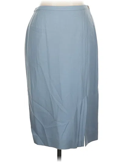Pre-owned Doncaster Collection Formal Skirt In Gray