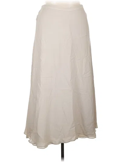 Pre-owned Doncaster Collection Formal Skirt In Ivory