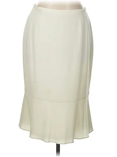 Pre-owned Doncaster Collection Formal Skirt In Ivory