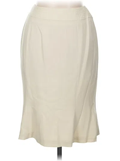 Pre-owned Doncaster Collection Formal Skirt In Ivory
