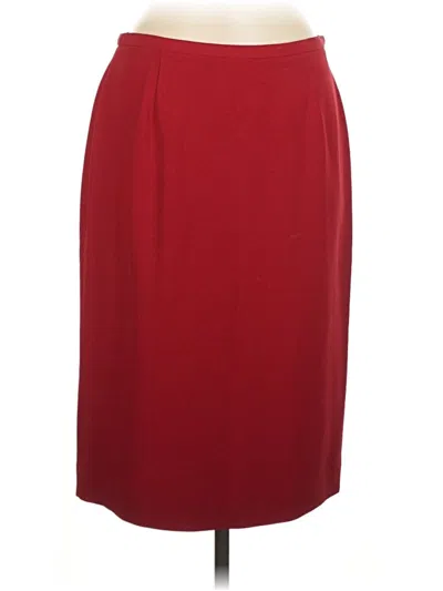 Pre-owned Doncaster Collection Formal Skirt In Red