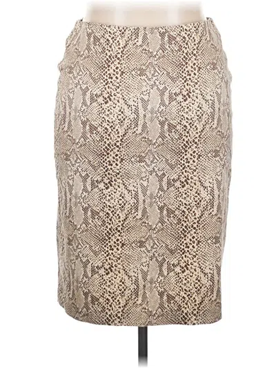 Pre-owned Doncaster Collection Formal Skirt In Tan