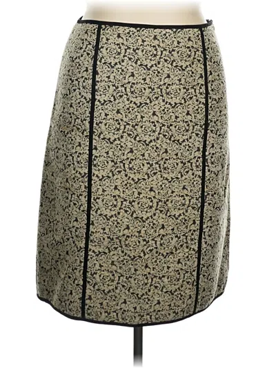 Pre-owned Doncaster Collection Formal Skirt In Tan