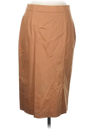Pre-owned Doncaster Collection Formal Skirt In Tan