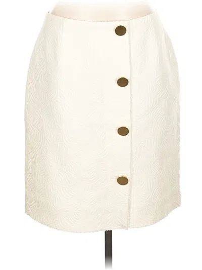 Pre-owned Doncaster Collection Formal Skirt In White