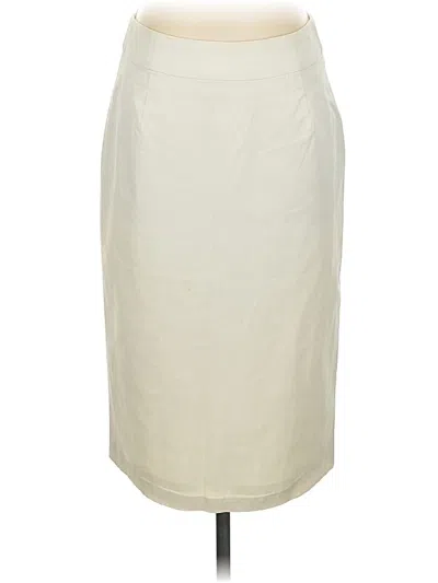 Pre-owned Doncaster Collection Formal Skirt In White