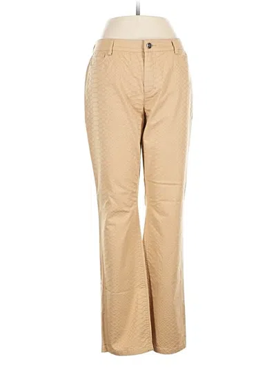 Pre-owned Doncaster Collection Khaki Pant In Brown