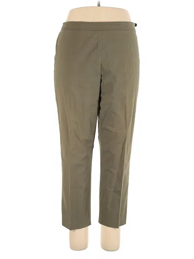 Pre-owned Doncaster Collection Khaki Pant In Green