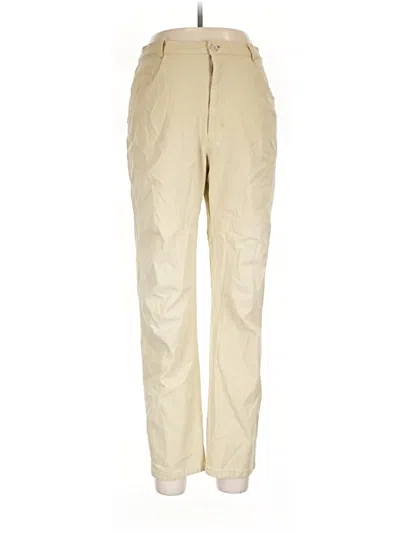 Pre-owned Doncaster Collection Khaki Pant In Tan