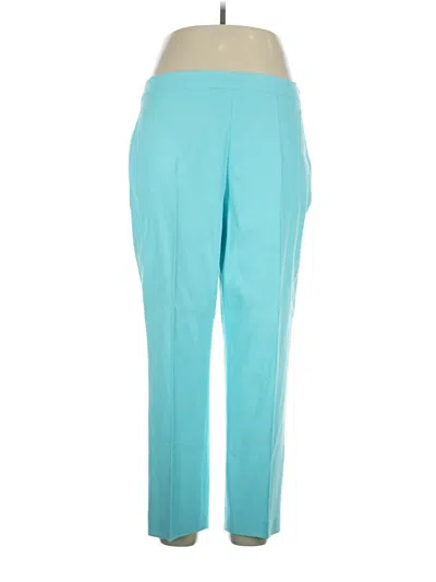 Pre-owned Doncaster Collection Linen Pants In Blue