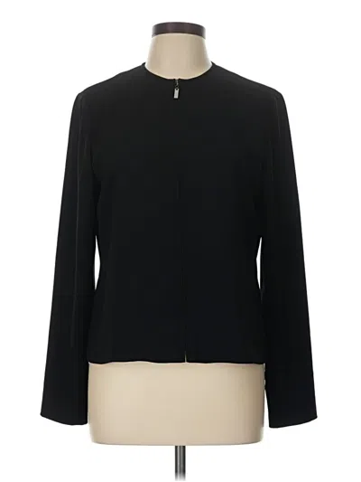 Pre-owned Doncaster Collection Long Sleeve Blouse In Black
