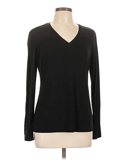 Pre-owned Doncaster Collection Long Sleeve T-shirt In Black