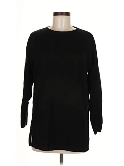 Pre-owned Doncaster Collection Pullover Sweater In Black