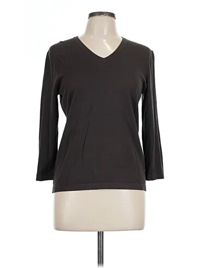 Pre-owned Doncaster Collection Pullover Sweater In Brown