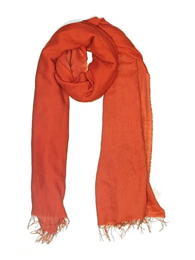 Pre-owned Doncaster Collection Scarf In Orange