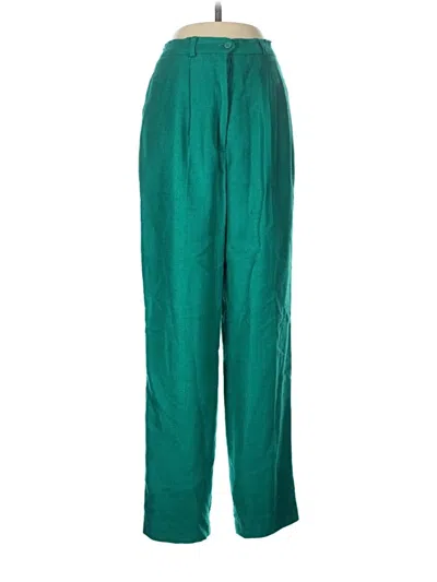 Pre-owned Doncaster Collection Silk Pants In Teal