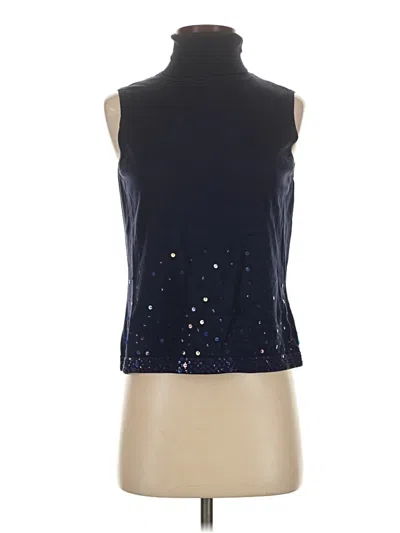 Pre-owned Doncaster Collection Sleeveless Blouse In Blue