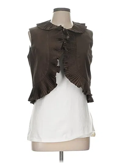 Pre-owned Doncaster Collection Sleeveless Blouse In Brown
