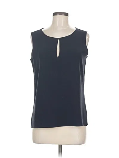 Pre-owned Doncaster Collection Sleeveless Blouse In Gray