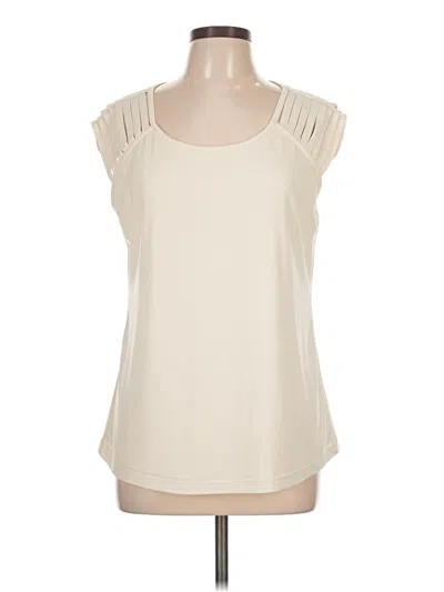 Pre-owned Doncaster Collection Sleeveless Blouse In White