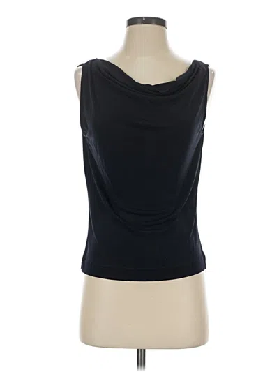 Pre-owned Doncaster Collection Sleeveless Top Black Cowl Neck Tops