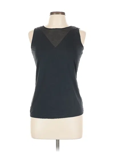 Pre-owned Doncaster Collection Sleeveless Top Blue Halter Neckline Tops