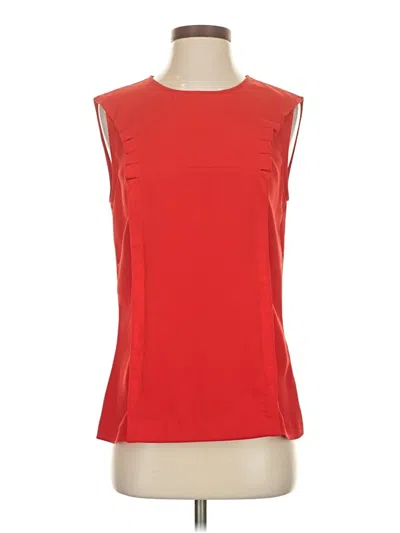 Doncaster Collection Sleeveless Top Red Boatneck Tops