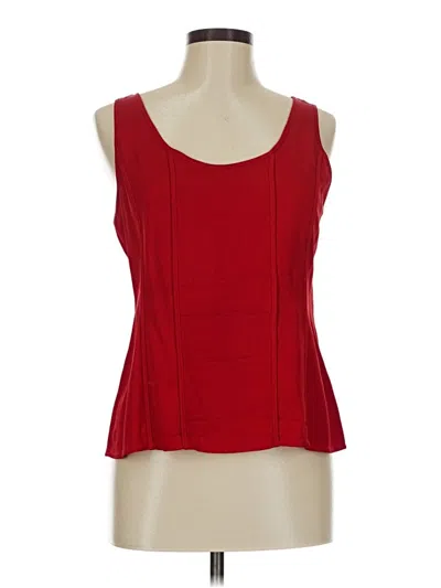Pre-owned Doncaster Collection Sleeveless Top Red Sweetheart Neckline Tops