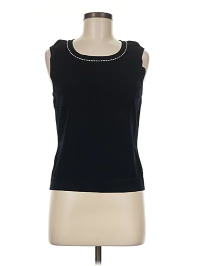 Pre-owned Doncaster Collection Sleeveless T-shirt In Black