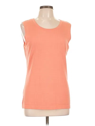 Pre-owned Doncaster Collection Sleeveless T-shirt In Orange